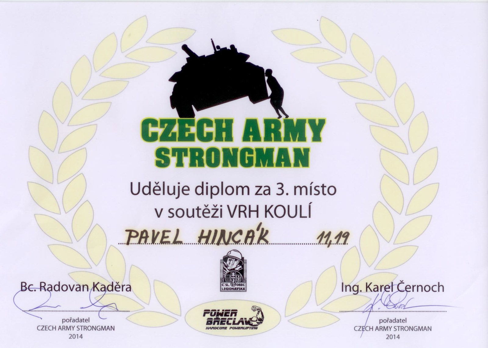 Czech Army Strongman - Vrh koulí 2014